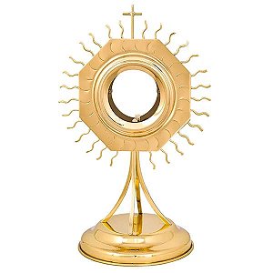 Ostensório Dourado 25cm de Altura
