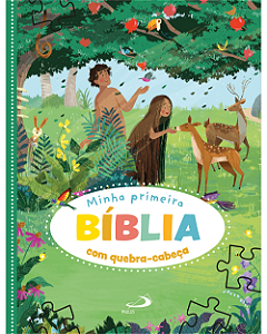 Livro Infantil Minha Primeira Bíblia Quebra-Cabeça