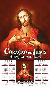 Folhinha Sagrado Coração de Jesus 2027