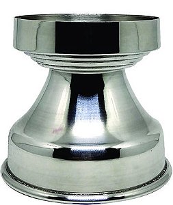 Base de Alumínio para Tubo de Vidro - 9 cm de Diâmetro