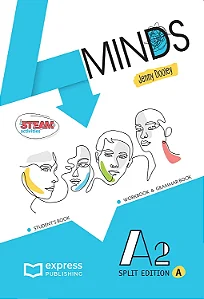 4 MINDS A2 STUDENT'S & WORKBOOK & GRAMMAR BOOK - (SPLIT EDITION A) (WITH DIGIBOOK APP.)