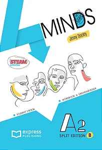 4 MINDS A2 STUDENT'S & WORKBOOK & GRAMMAR BOOK - (SPLIT EDITION B) (WITH DIGIBOOK APP.)
