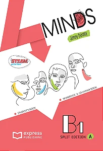 4 MINDS B1 STUDENT'S & WORKBOOK & GRAMMAR BOOK - (SPLIT EDITION A) (WITH DIGIBOOK APP.)