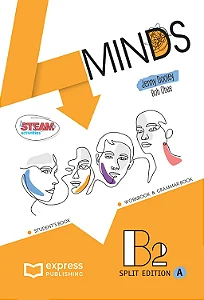 4 MINDS B2 STUDENT'S & WORKBOOK & GRAMMAR BOOK - (SPLIT EDITION A) (WITH DIGIBOOK APP.)