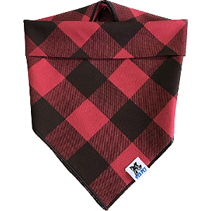 Bandana Vermelha e Preta para Pets