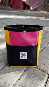 Petisqueira para treino com cinto - Rosa/Amarelo