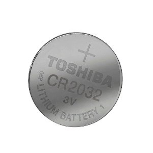 Pilha Moeda Lithium 3V CR2032 TOSHIBA (Unidade)