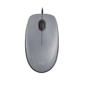 Mouse Logitech M110 com Clique Silencioso Cinza