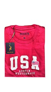 Camiseta Masculina Bordada Austin Western