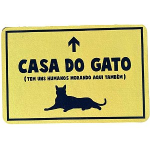 Tapete Capacho Casa Dos Gatos