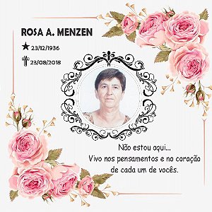 Azulejo/ Placa Personalizado Para Túmulo de Cemitério Ou Lápide