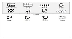 JOGO DE JUNTAS PEUGEOUT 307 406 407 607 806 807 C4 C5 C8 2.0 16V MOTOR EW10J4