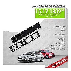 JUNTA DA TAMPA DE VALVULAS NYLON PICASSO 2.0 16V-307-406 2.0 16V 2PÇS