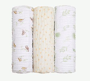 Cueiro Swaddle Soft Bamboo Mami - Neutro