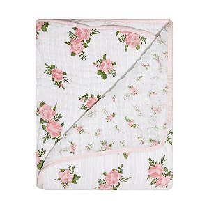 Cobertor Soft Bamboo Mami 1,1m x 90cm - Rosas