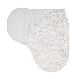 Cueiro Swaddle Ajustável Papi Composê 70cmx62cm - Flor Geométrica