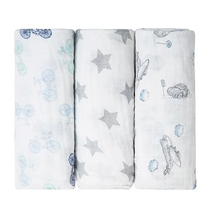 Cueiro Swaddle Papi Soft Estampado 1,0m x 80cm - Fusca