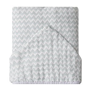 Toalhão de Banho Soft Premium c/ Capuz - Chevron Verde