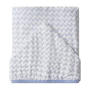 Toalhão de Banho Soft Premium c/ Capuz - Chevron Azul