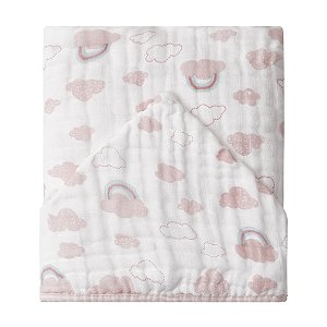 Toalhão de Banho Soft Premium c/ Capuz - Arco Íris