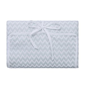 Trocador Porta Fraldas Papi Baby Portátil - Chevron Verde