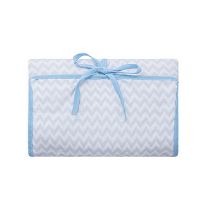 Trocador Porta Fraldas Papi Baby Portátil - Chevron Azul