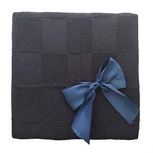 Manta Tricot Michelle Baby 80x80 - Azul Marinho