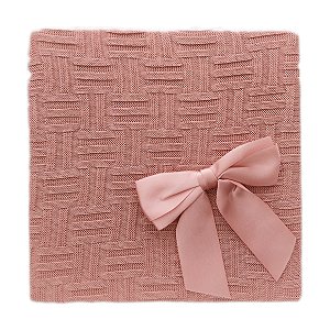 Manta Tricot Michelle Baby 80x80 - Rose