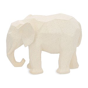 Escultura Elefante OffWhite