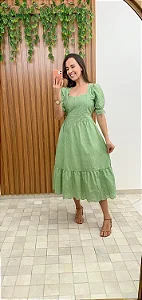 Vestido Lese Bordado