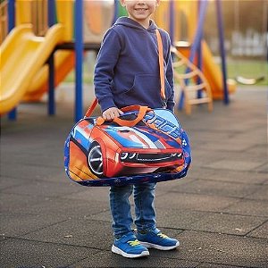 Bolsa de Viagem Infantil Carros Race - Vou Leve
