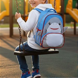 Mochila Costas Infantil Pequena Tubarão - Zoop