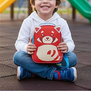 Lancheira Infantil Térmica Seanite Urso Vermelho Zoop