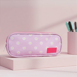 Estojo Duplo Margarida Rosa - Vou leve