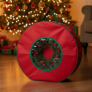 Bolsa Organizadora para Guirlanda de Natal com Visor Trasparente 45cm