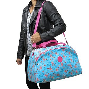 Bolsa De Viagem Flamingos Grande - Vou Leve