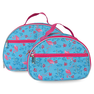 Kit Nécessaires Tamanho M e P  Flamingos - Vou Leve