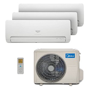 Ar-condicionado Multi Split Springer Midea Inverter 27.000 BTUs com 03 evap HW 9.000 BTUs - Quente/Frio