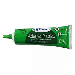 Adesivo Plástico PVC Bisnaga 75g Amanco