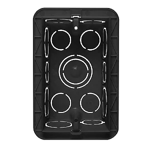 Caixa De Passagem De Embutir 4x2 Preta