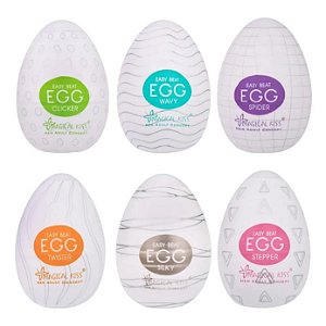 Kit 6 Egg Masturbador Texturizados
