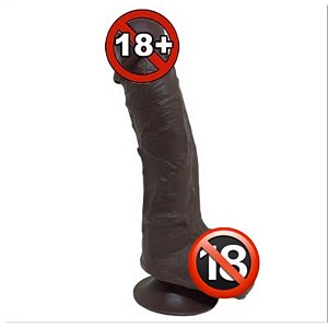 Prótese Peniana 21cm Real Peter Super Macio Marrom