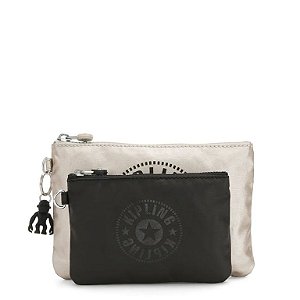 NÉCESSAIRE KIPLING DUO POUCH METAL CLOUD C