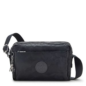 BOLSA KIPLING ABANU M BLACK CAMO EMB