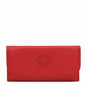 CARTEIRA KIPLING MONEY LAND RED ROUGE