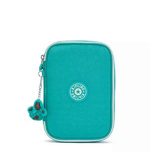 ESTOJO KIPLING 100 PENS TURQOISE SEA C