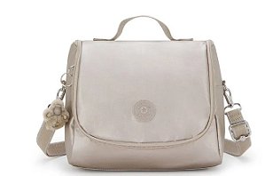 LANCHEIRA KIPLING NEW KICHIROU METALLIC GLOW  DOURADO