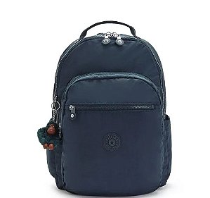 MOCHILA KIPLING SEOUL LAP TRUE BLUE TONAL AZUL