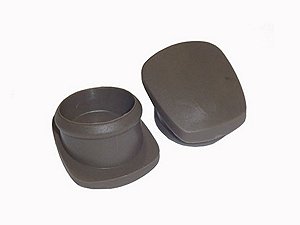 KIT Tampa Manopla Cambio Marrom S/ Estrela Mercedes HPN-SLK-LS-1935/LS-1632/LS1938 (3862687257)
