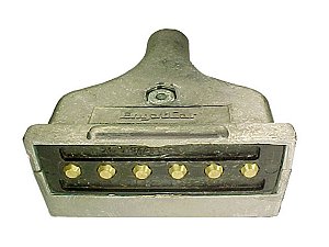 Tomada 6 Polos(Macho)Reboque Alum.Cromad Para Sca 112/113 (537905)